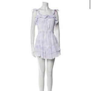 Elegant Lavender Ruffle Dress